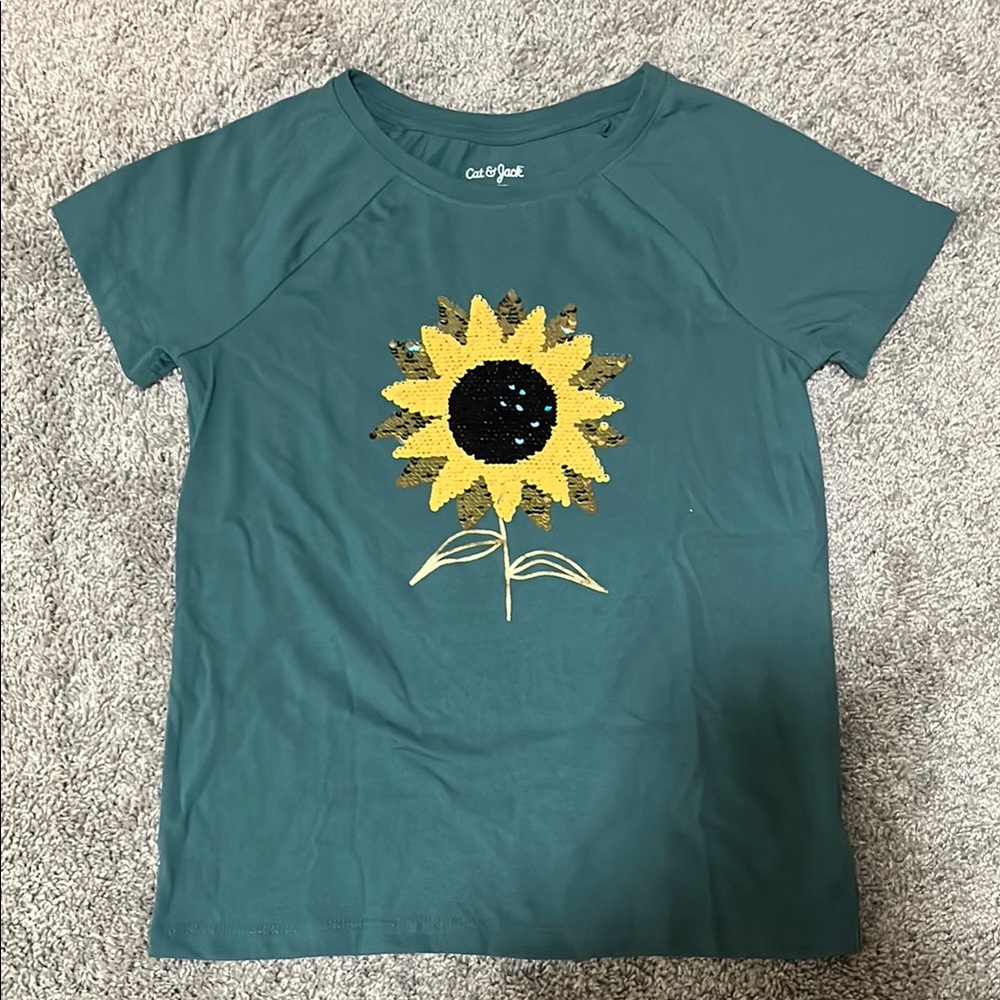 Sequin Sunflower Tee